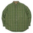 画像1: Late 90's ST. JOHN'S BAY ヘビーネルシャツ "Green Plaid" (1)