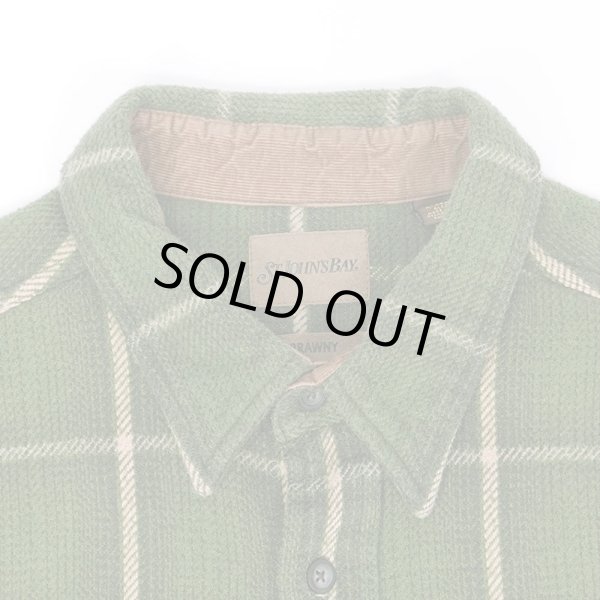 画像3: Late 90's ST. JOHN'S BAY ヘビーネルシャツ "Green Plaid" (3)