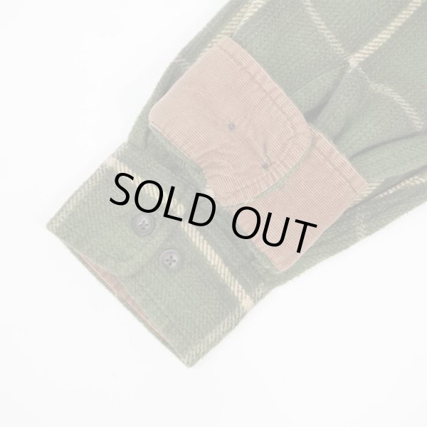 画像4: Late 90's ST. JOHN'S BAY ヘビーネルシャツ "Green Plaid" (4)