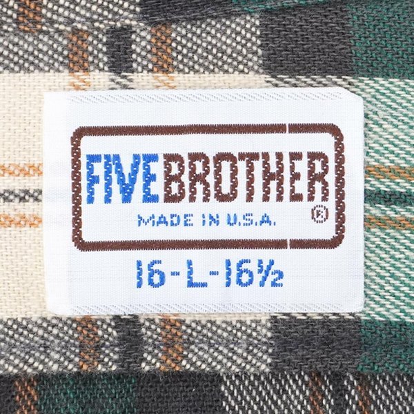 画像2: 70's FIVE BROTHER ヘビーネルシャツ “MADE IN USA” (2)