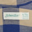 画像2: 80's ST JOHN'S BAY ブロックチェック柄 ヘビーネルシャツ "MADE IN USA / NAVY×BEIGE" (2)