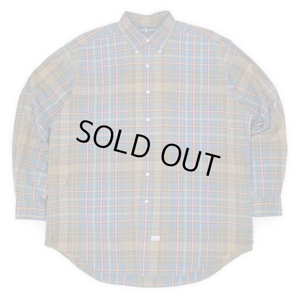 画像1: Early 90's Polo Ralph Lauren ボタンダウンシャツ "裾ポニー" (1)