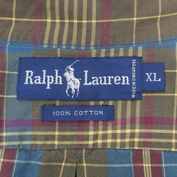 画像3: Early 90's Polo Ralph Lauren ボタンダウンシャツ "裾ポニー" (3)