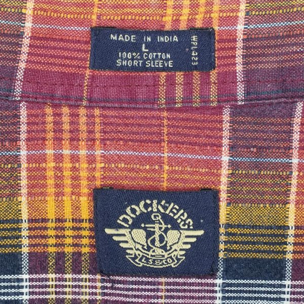 画像2: 90's DOCKERS S/S ボタンダウンシャツ (2)