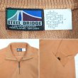画像2: 90's STEEL BRIDGE ハーフジップスウェット "APRICOT / MADE IN USA / DEADSTOCK" (2)