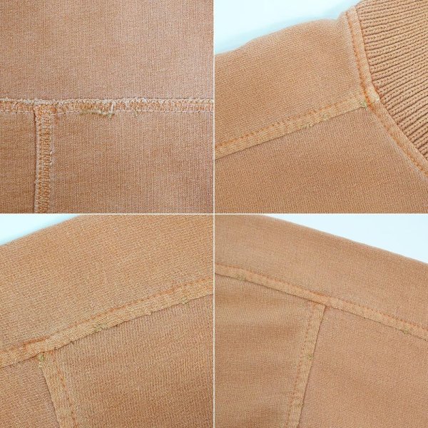 画像4: 90's STEEL BRIDGE ハーフジップスウェット "APRICOT / MADE IN USA / DEADSTOCK" (4)