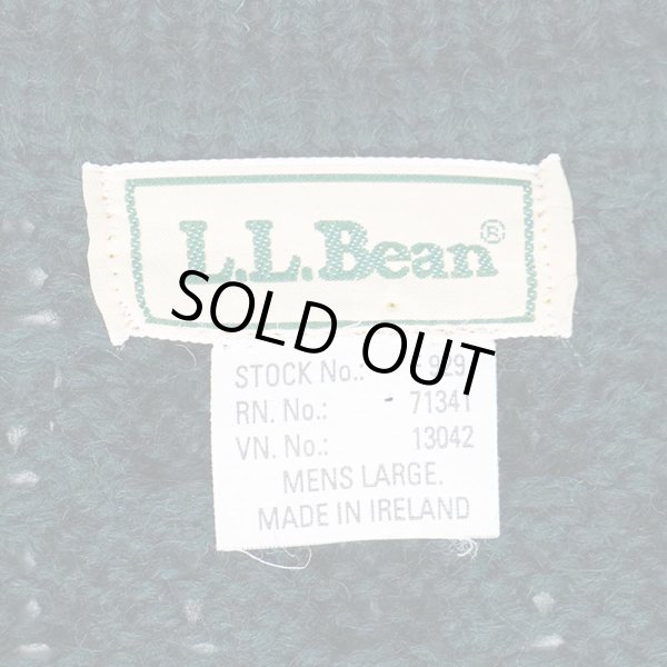 画像2: 90's L.L.Bean フィッシャーマンカーディガン "MADE IN IRELAND" (2)
