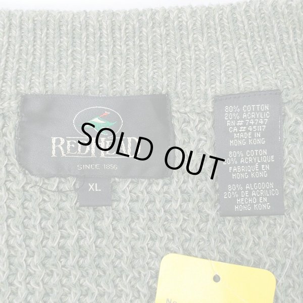 画像2: 90's RED HEAD コットンジープニット (2)