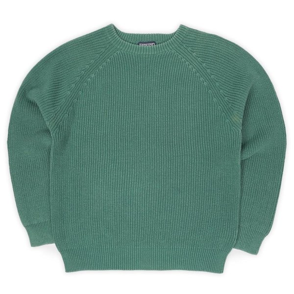 画像1: 00's LANDS' END コットンリブニット "MADE IN USA" (1)