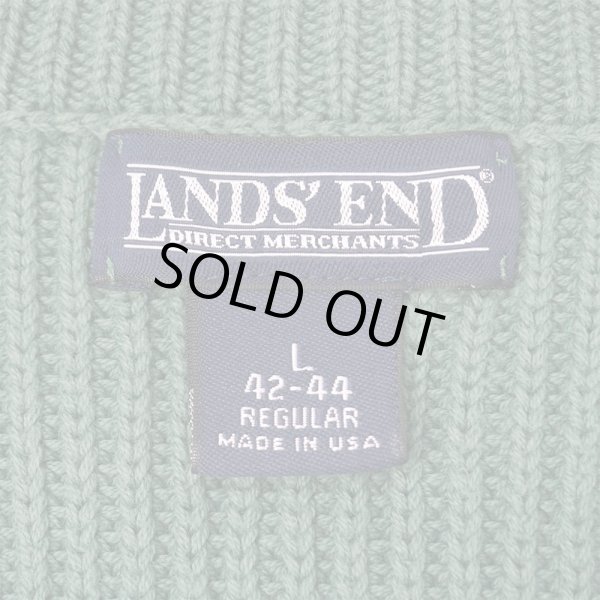 画像2: 00's LANDS' END コットンリブニット "MADE IN USA" (2)