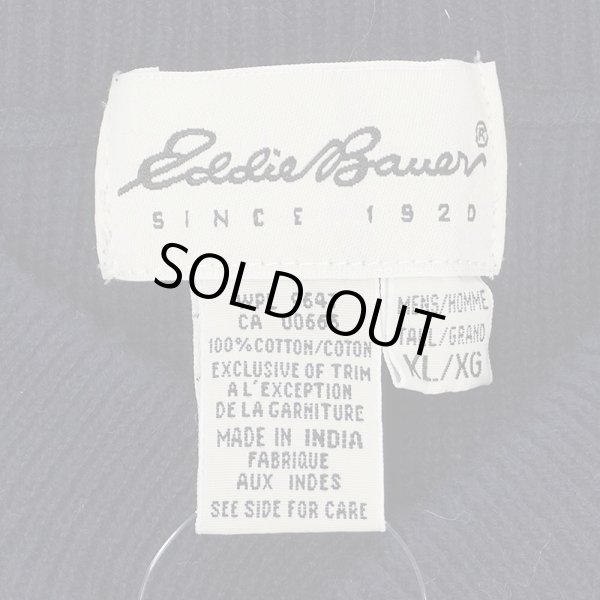 画像2: 90's Eddie Bauer ヘンリーネック コットンニット (2)