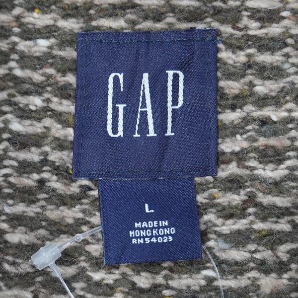 画像2: 00's OLD GAP ハーフジップ ウールニット (2)