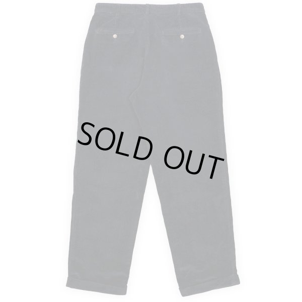 画像2: Brooks Brothers 2タック 太畝コーデュロイパンツ "BLACK" (2)