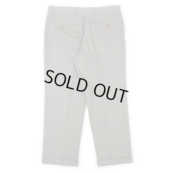 画像2: 00's LAUREN RALPH LAUREN 2タック コットントラウザー "実寸 W33 L29" (2)