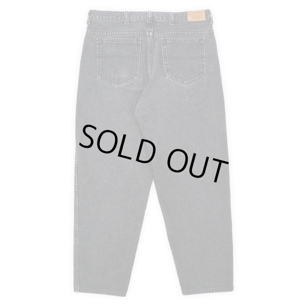 画像2: 90's LANDS' END 先染めブラックデニムパンツ “MADE IN USA” (2)