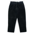 画像1: 90-00's Eddie Bauer 2タック 太畝コーデュロイトラウザー "BLACK" (1)