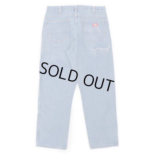 画像2: 00's Dickies ダブルニー デニムワークパンツ "Ｗ34 L30" (2)