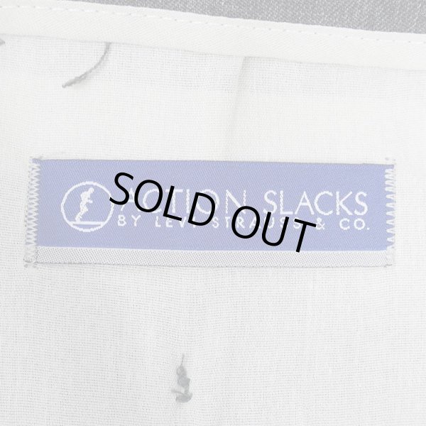 画像3: 00's Levi's アクションスラックス "CHARCOAL GRAY / W33 L30" (3)