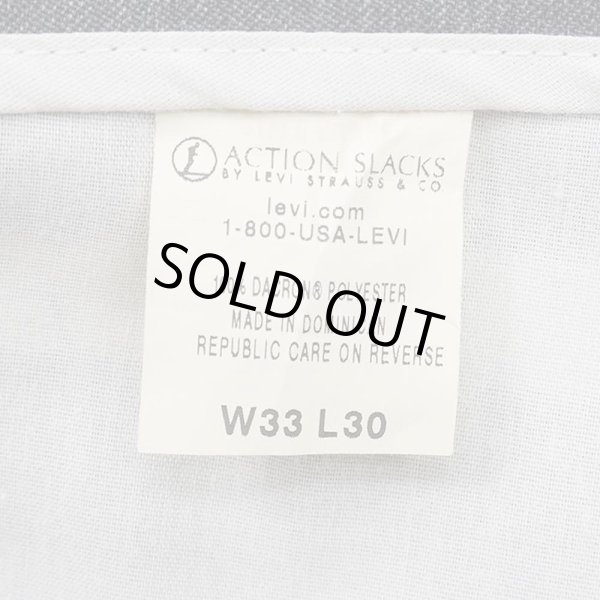 画像4: 00's Levi's アクションスラックス "CHARCOAL GRAY / W33 L30" (4)