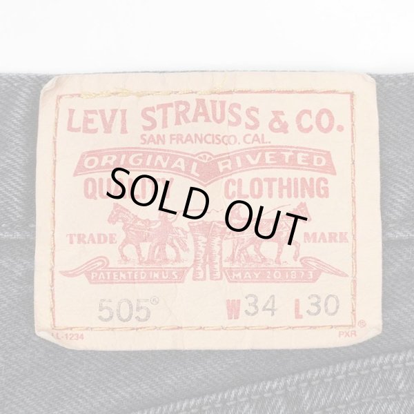 画像3: 00's Levi's 505 ブラックデニムパンツ "W34 L30" (3)
