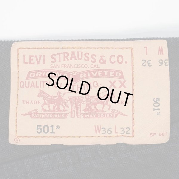 画像3: 00's Levi's 501 ブラックデニムパンツ "W36 L32" (3)