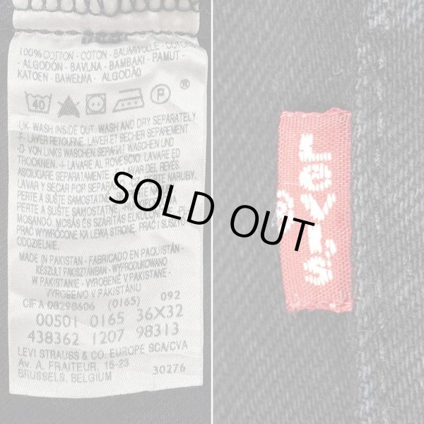 画像4: 00's Levi's 501 ブラックデニムパンツ "W36 L32" (4)