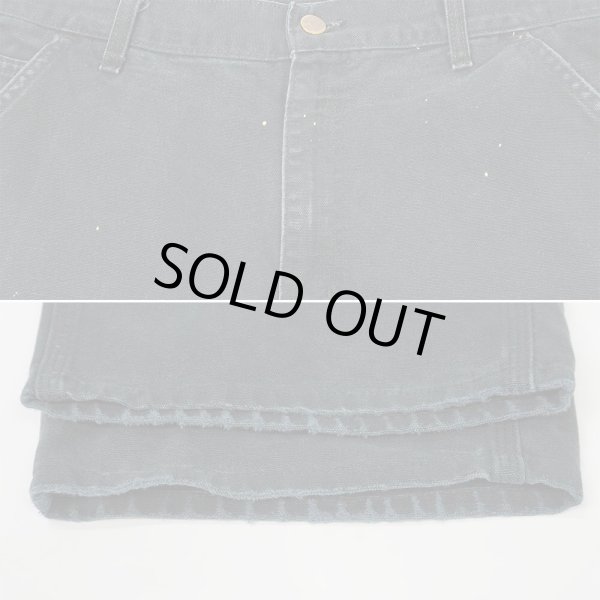 画像4: 00's Carhartt ダックペインターパンツ "B11 BLK / W36 L30" (4)