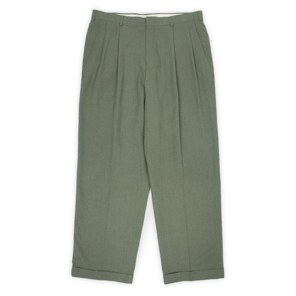 画像1: 00's SLATES 2タック スラックス "OLIVE / W34 L29" (1)