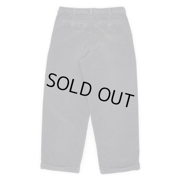 画像2: 00's croft & barrow 2タック 太畝コーデュロイトラウザー "CHARCOAL / 実寸W32 L28" (2)