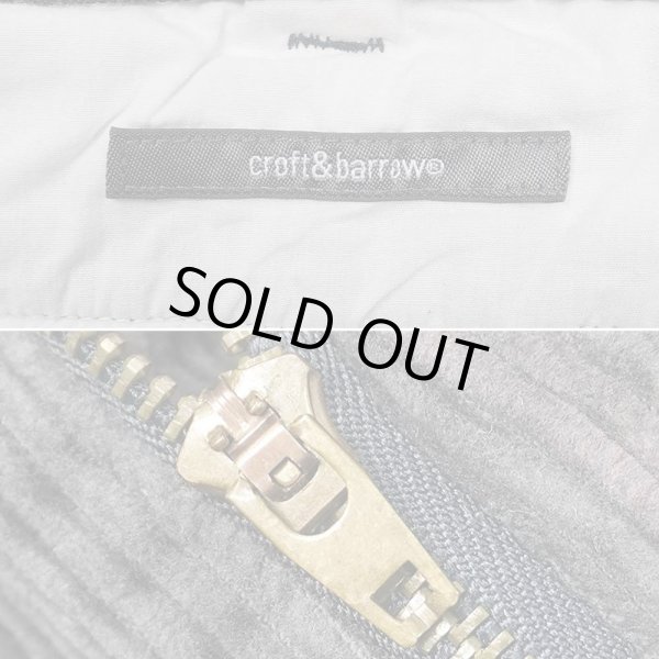 画像3: 00's croft & barrow 2タック 太畝コーデュロイトラウザー "CHARCOAL / 実寸W32 L28" (3)