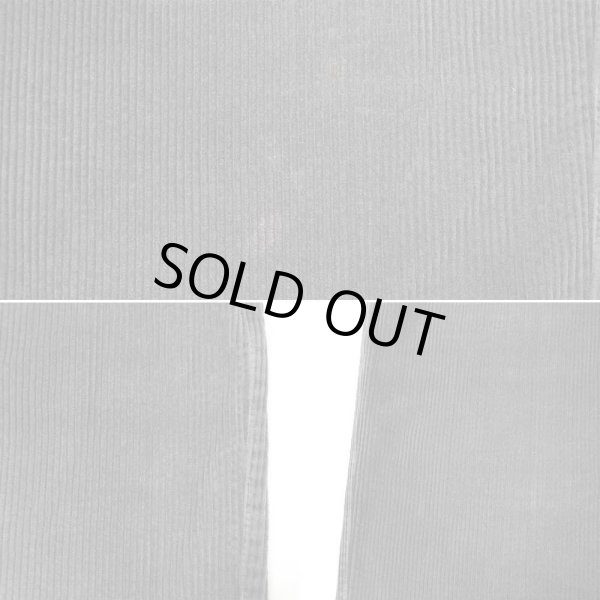 画像4: 00's croft & barrow 2タック 太畝コーデュロイトラウザー "CHARCOAL / 実寸W32 L28" (4)