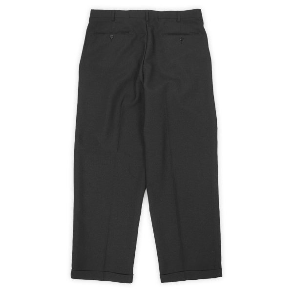 画像2: 90-00's BOCACCIO UOMO 2タック スラックス "BLACK / W36 L30" (2)