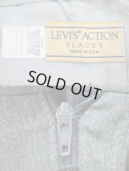 画像3: 80-90's Levi's ACTION SLACKS “MADE IN USA / HEATHER BLUE” (3)