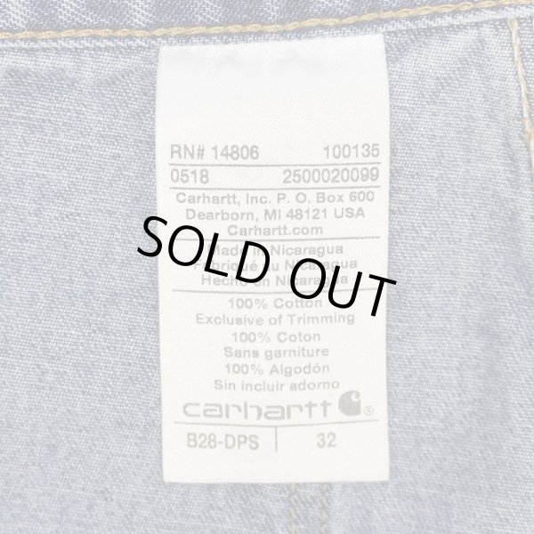 画像3: 00's Carhartt デニムペインターショーツ (3)