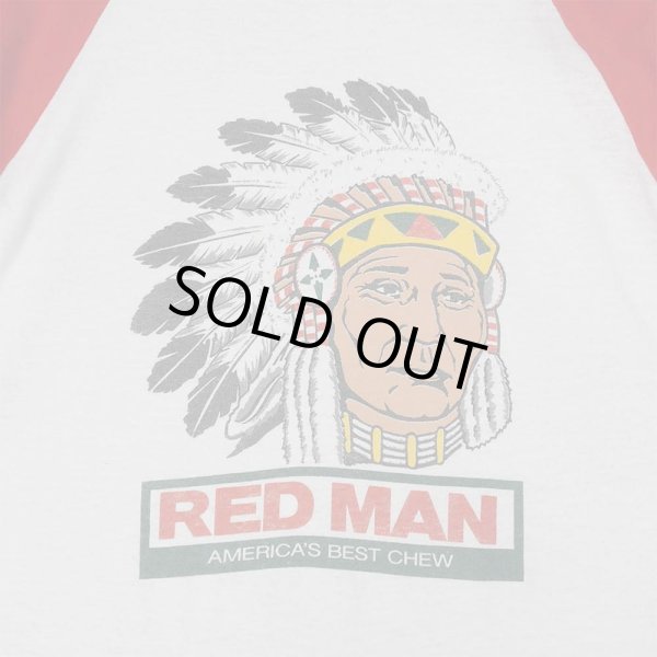 画像3: 80's REDMAN ロゴプリント ラグランTシャツ "MADE IN USA" (3)