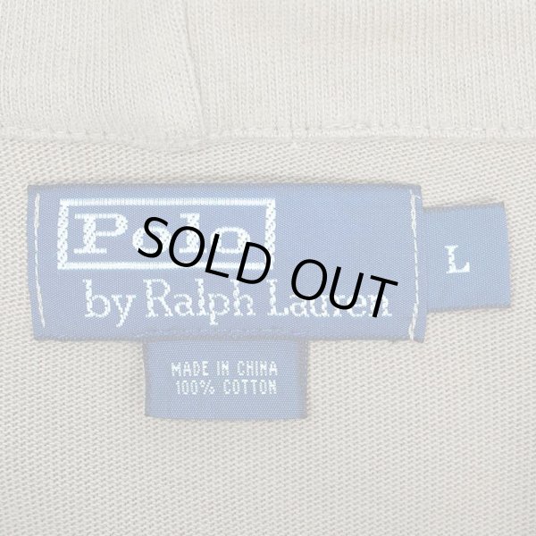 画像2: 00's Polo Ralph Lauren ヘンリ―ネック フーディーカットソー (2)