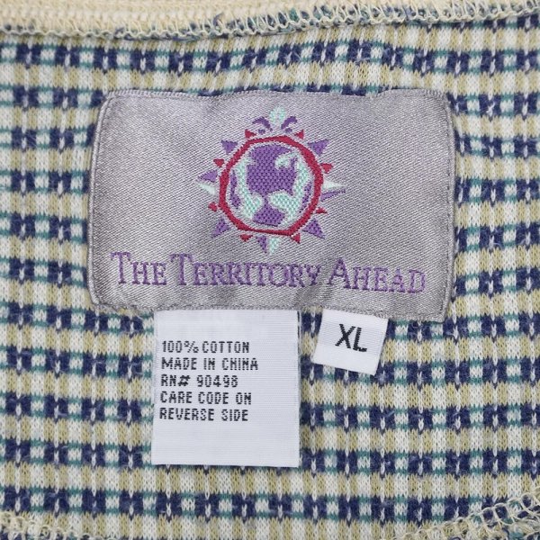 画像2: 90's THE TERRITORY A HEAD ヘンリーネックカットソー (2)