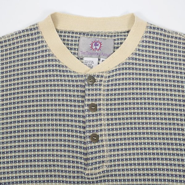 画像3: 90's THE TERRITORY A HEAD ヘンリーネックカットソー (3)