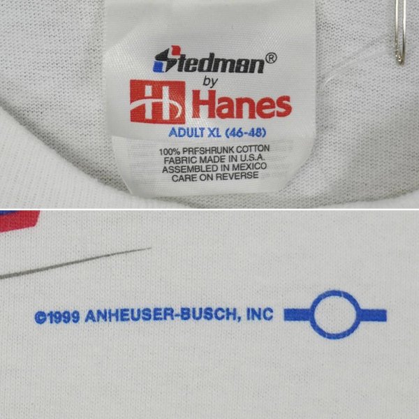 画像2: Late 90's BUD LIGHT ロゴプリントTシャツ (2)