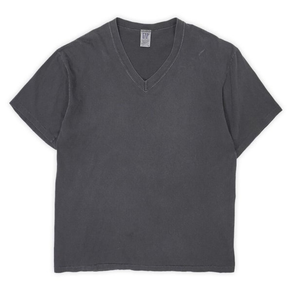 画像1: 90's OLD GAP Vネック ブランクTシャツ "MADE IN USA" (1)