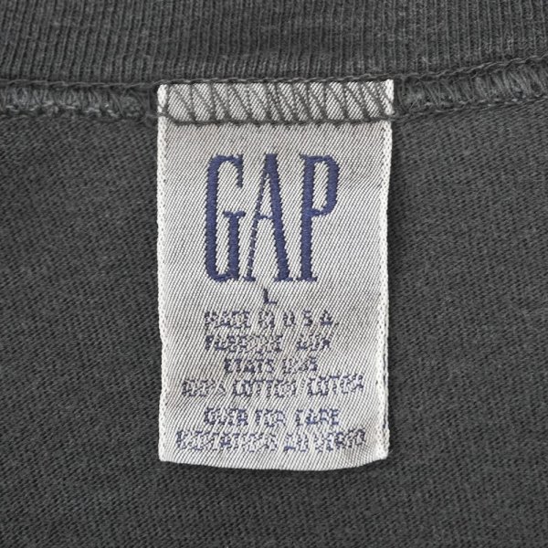 画像2: 90's OLD GAP Vネック ブランクTシャツ "MADE IN USA" (2)