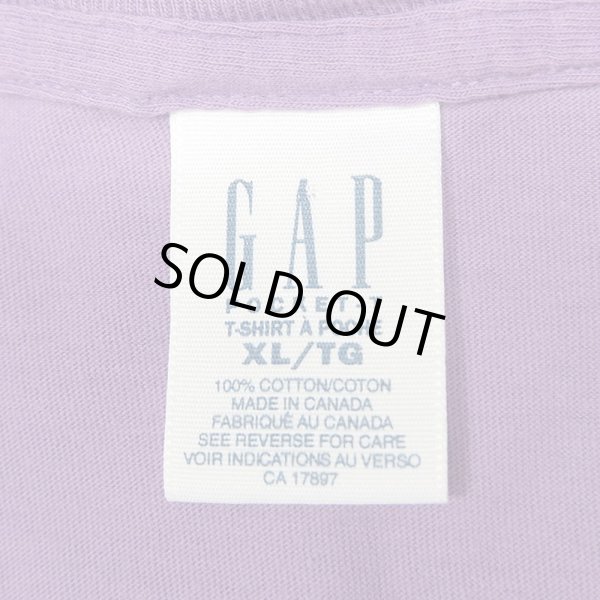 画像2: 90's OLD GAP ポケットTシャツ “MADE IN CANADA / PURPLE” (2)