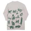 画像2: 90's rel.e.vant.products アニマルプリント柄 L/S ヘンリーネックカットソー "MADE IN USA" (2)