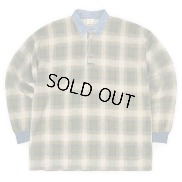 画像1: 90's STRUCTURE L/S ポロシャツ "MADE IN USA" (1)