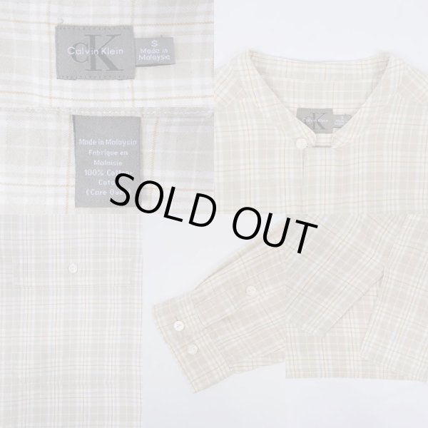 画像3: 90's Calvin Klein バンドカラーシャツ (3)
