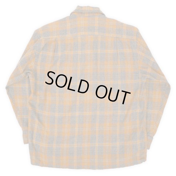 画像2: 60's WHITE FRONT オープンカラー ウールシャツ (2)