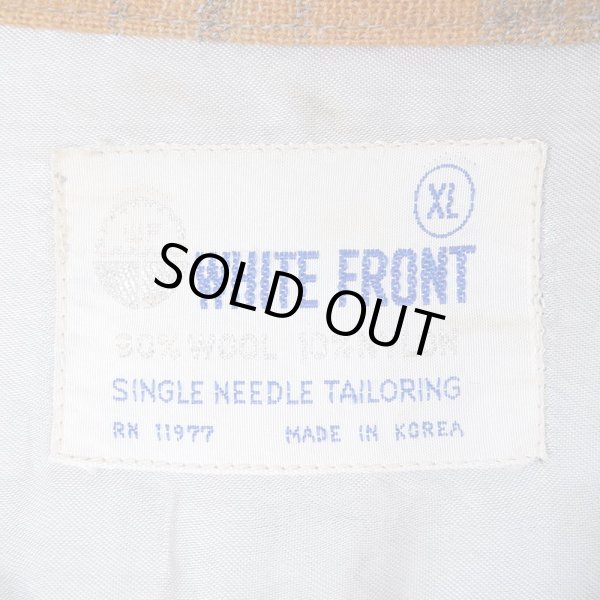 画像3: 60's WHITE FRONT オープンカラー ウールシャツ (3)