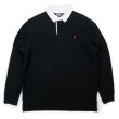 画像1: 90-00's Polo Ralph Lauren ラガーシャツ “BLACK” (1)