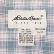 画像2: 90's Eddie Bauer コットンリネン バンドカラーシャツ "白タグ" (2)