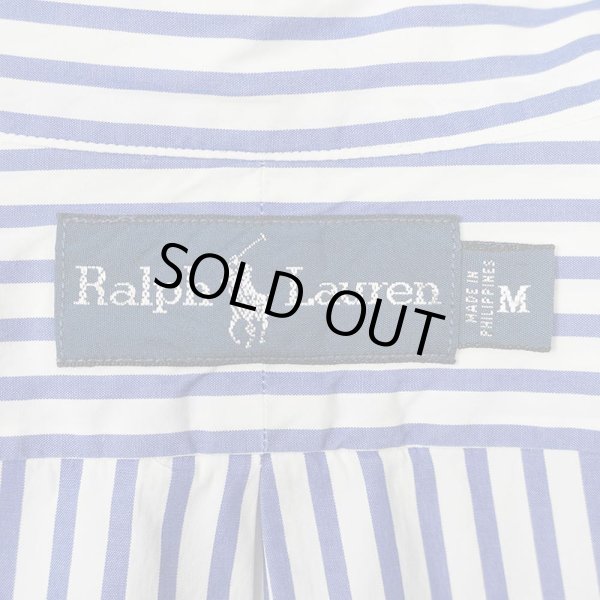 画像2: 90's Polo Ralph Lauren ストライプ柄 ボタンダウンシャツ "R.L.Y.C" (2)